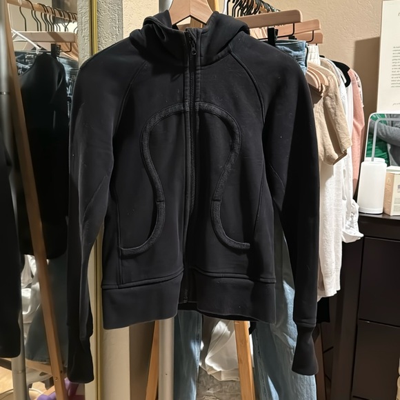 Lululemon Black Scuba Full Zip Hoodie Size 6 - Picture 5 of 7